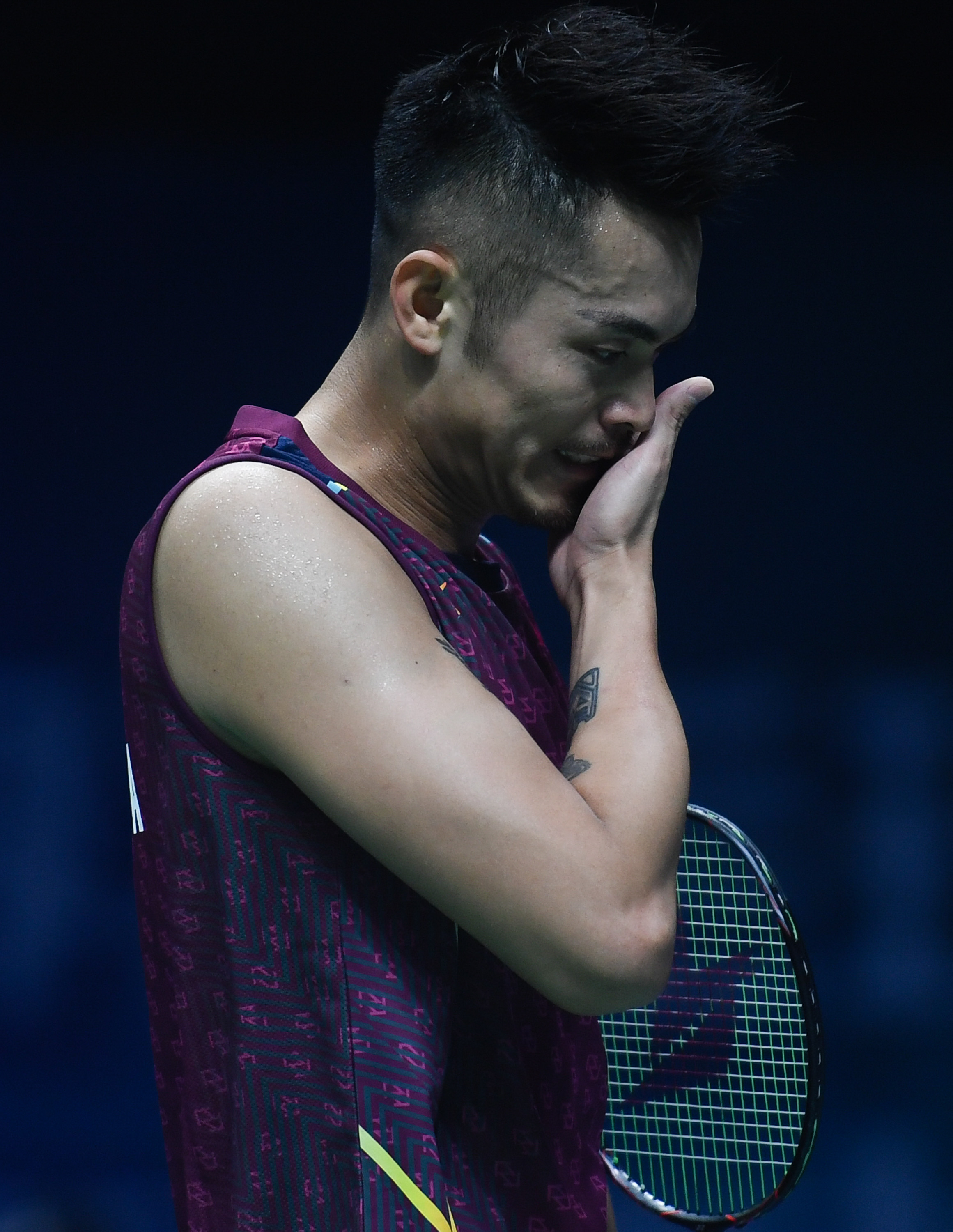 法国羽毛球队鏖战日本羽毛球队，林丹高光表现